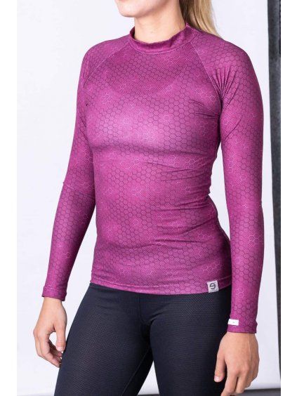 Tmavě růžové ultralehké dámské termo triko Plastic nanosilver®  Termo triko / Ultralight